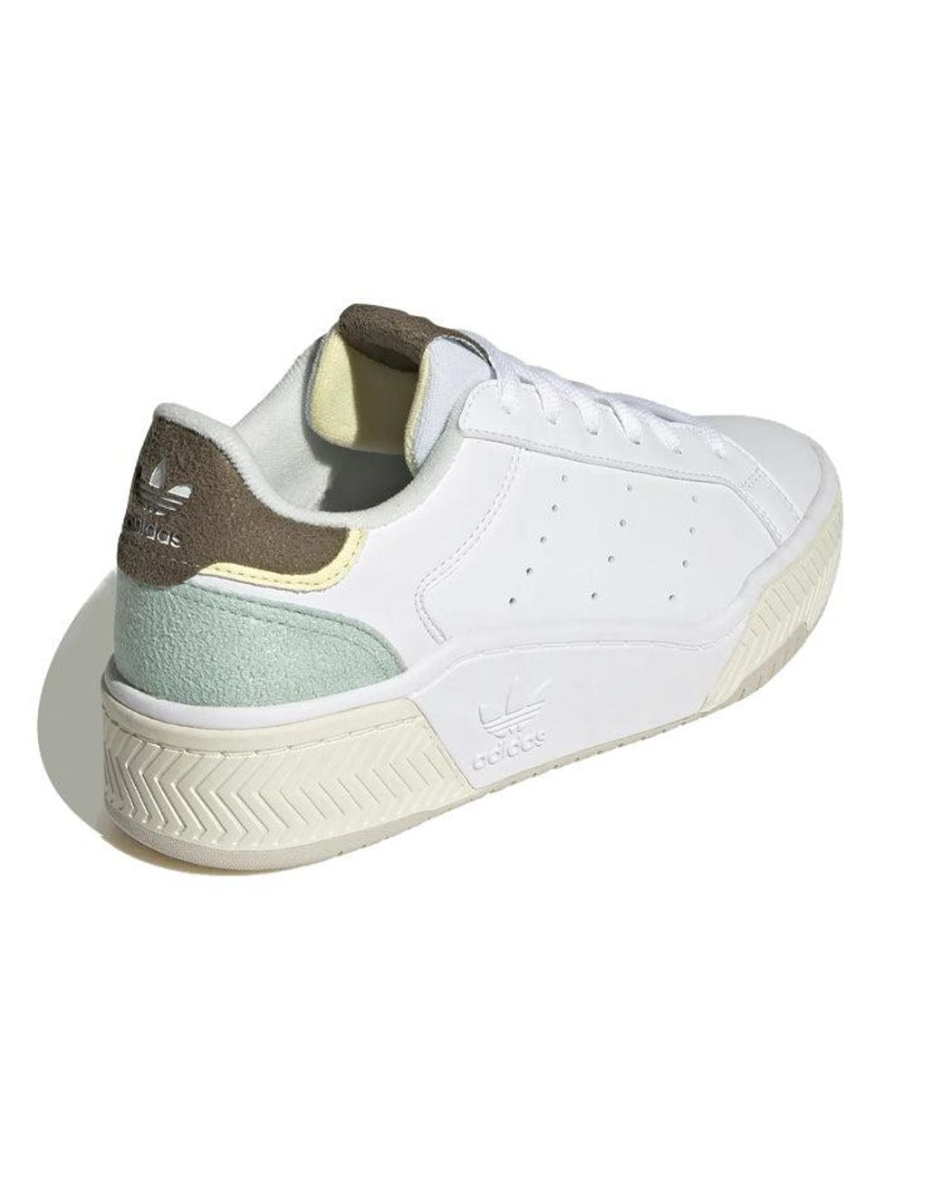 Adidas White (Wmns) Originals Court Tourino Bold Mint'