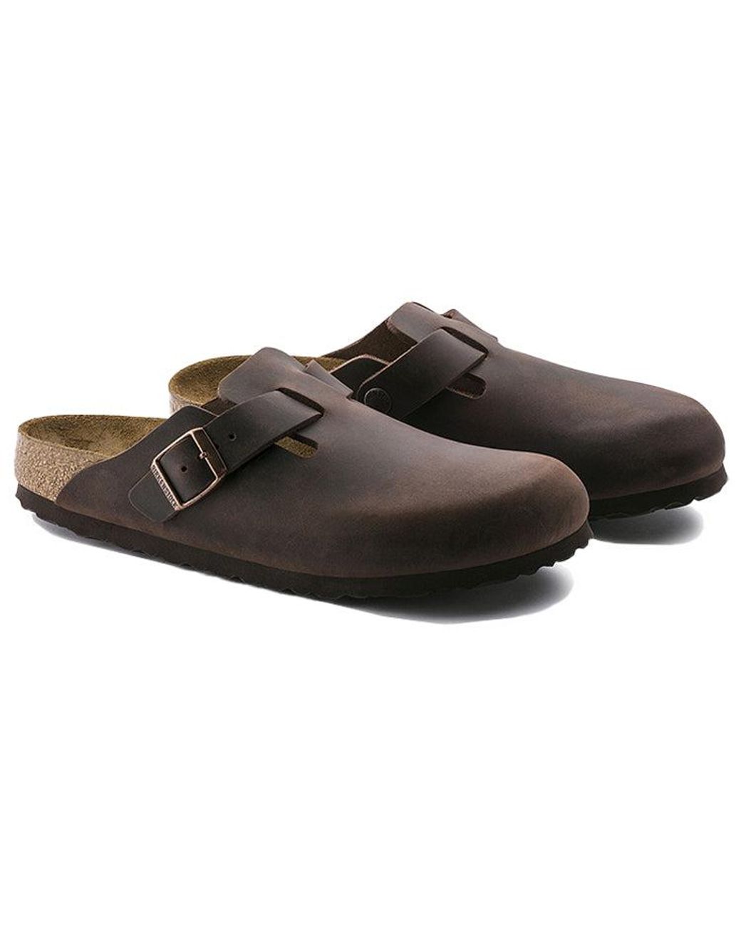 Birkenstock Brown Boston Regular 'Oiled Leather Habana' for men