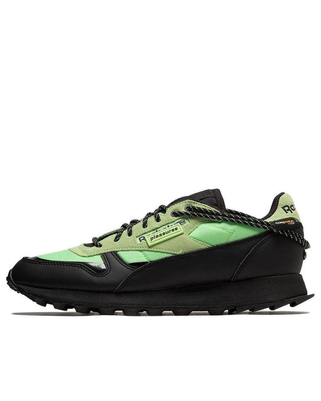 Reebok Green Classic Leather Trail X Pleasure 'Neon Mint' for men