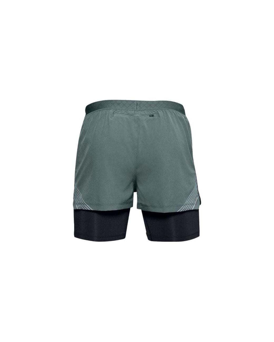 Under Armour Gray Rush 2-In-1 Running Shorts for men
