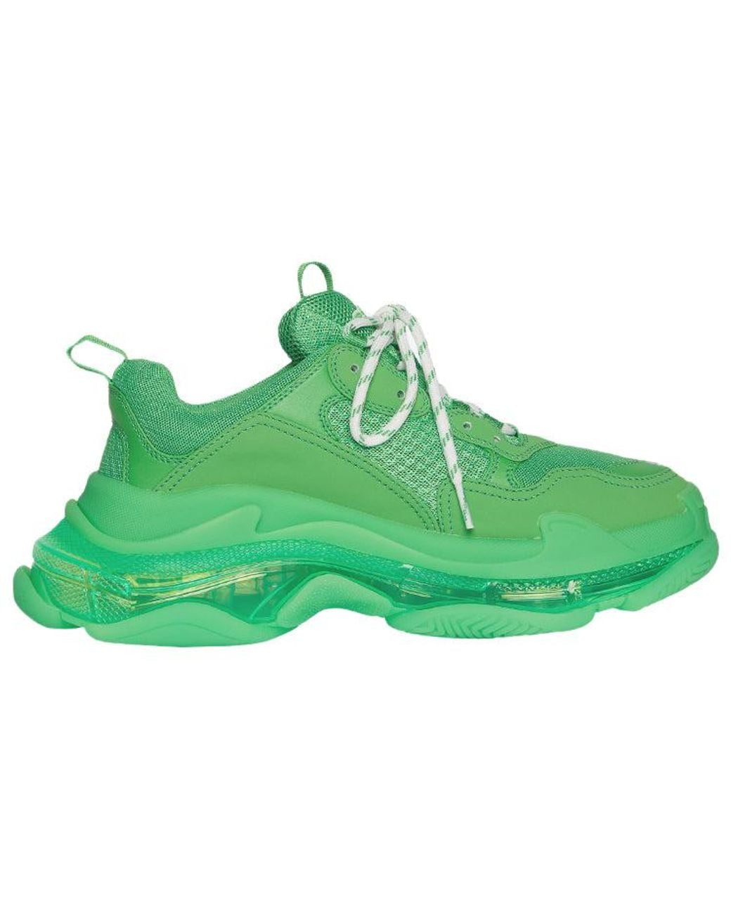 Balenciaga Green (Wmns) Triple S 'Clear Sole