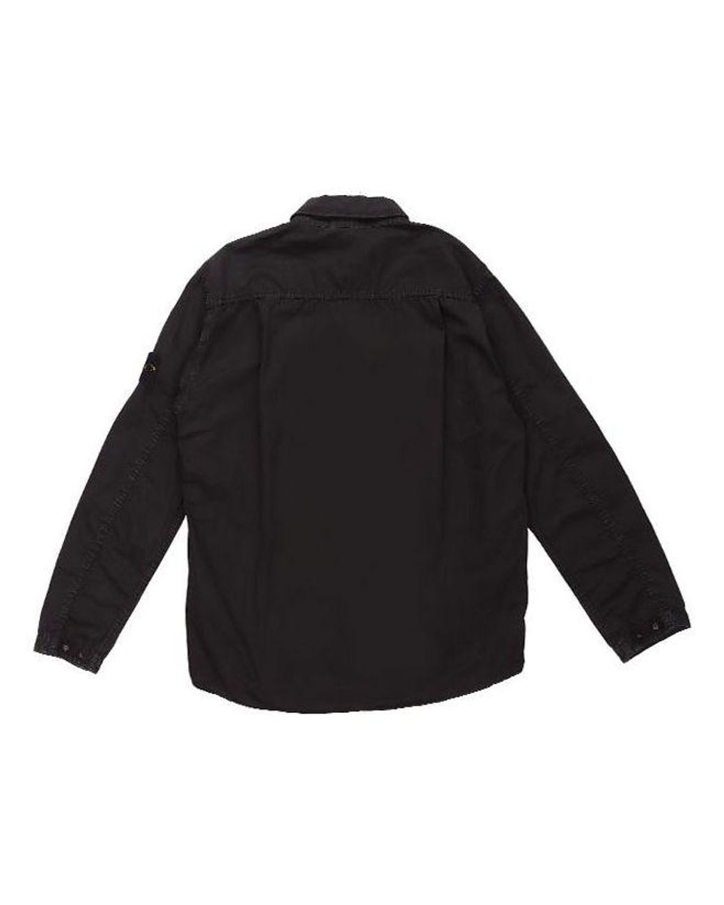 Stone Island Black Two Pocket Overshirt for men