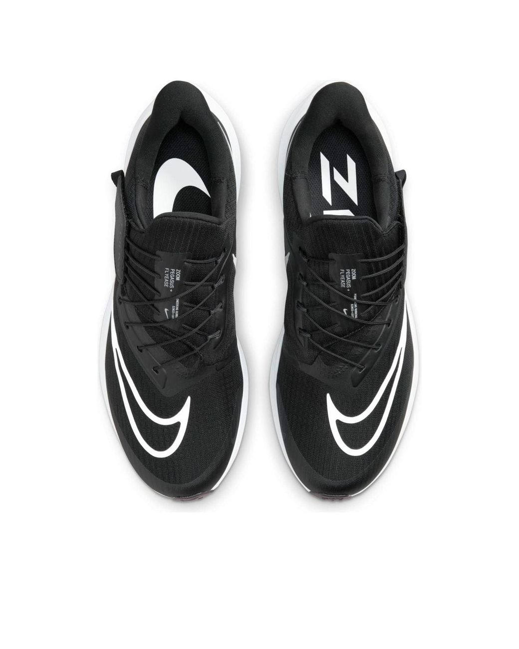 Nike Black Air Zoom Pegasus Flyease Easy On/off Road Running Shoes for men