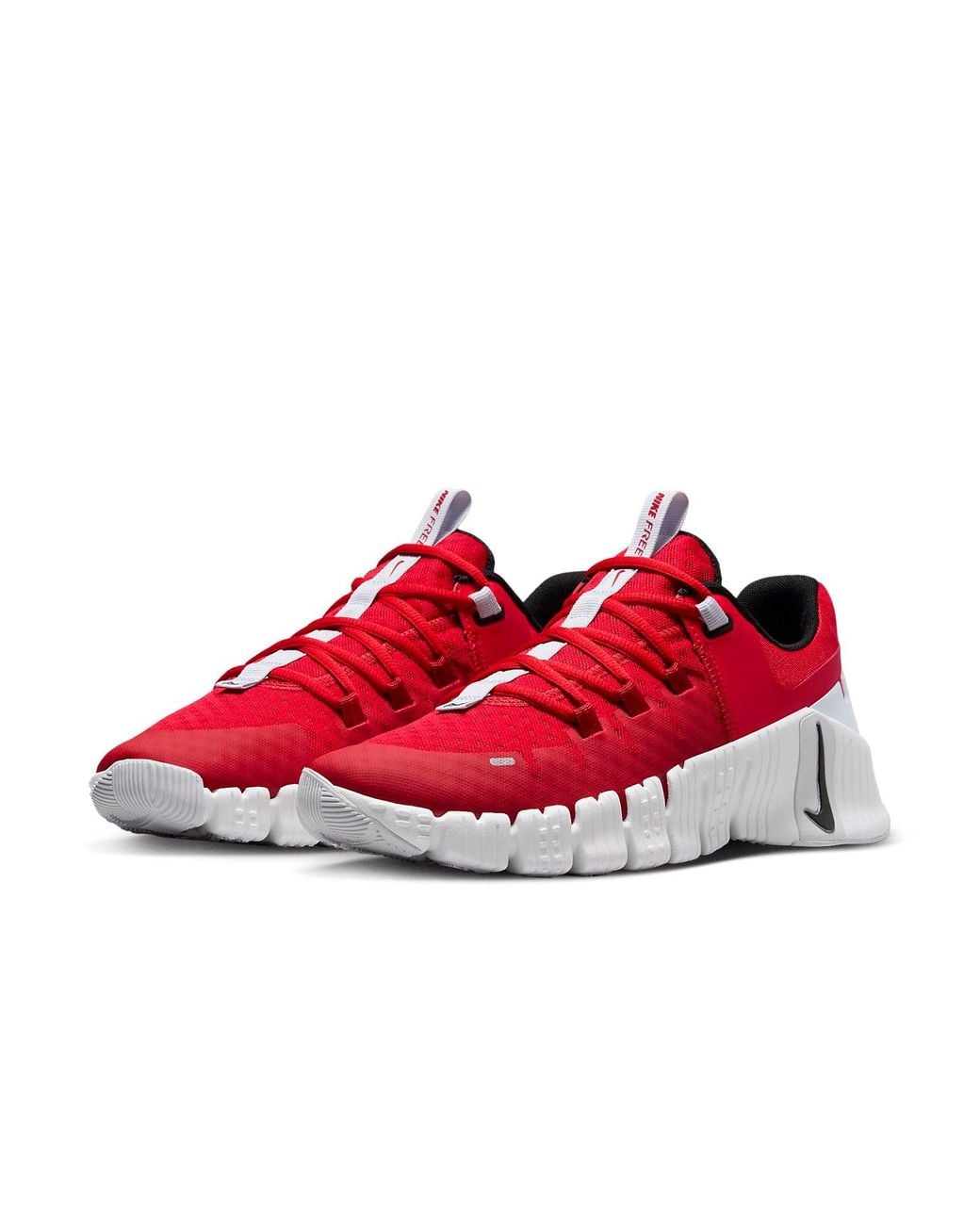Nike Red Free Metcon 5 Workout Shoes for men