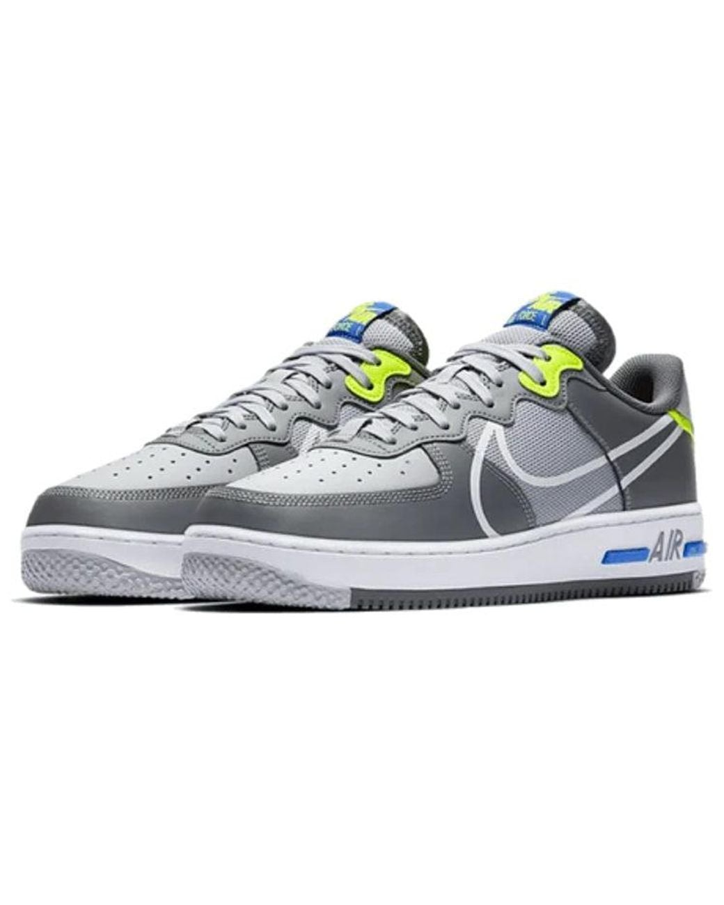 Nike Blue Air Force 1 React 'Wolf' for men