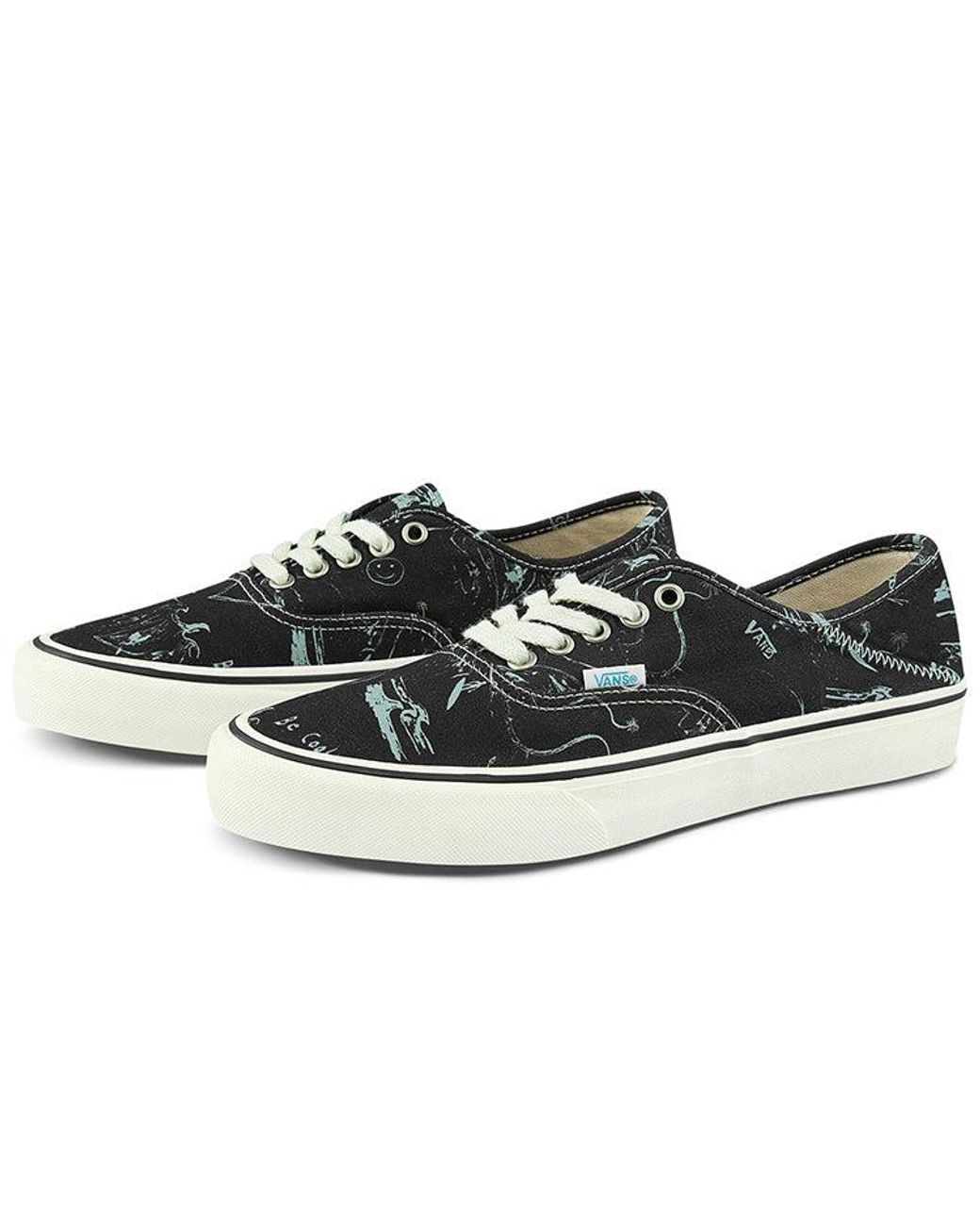 Vans Black Chris Johanson X Authentic Sf Antique' for men