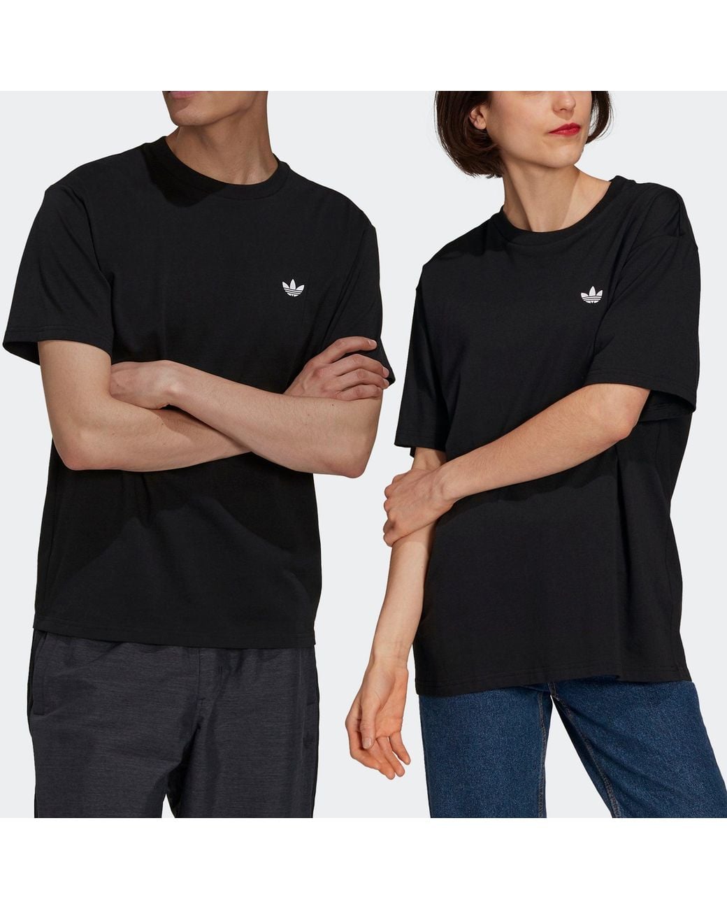 Adidas Black Originals Skateboarding 4.0 Logo Ss Tee