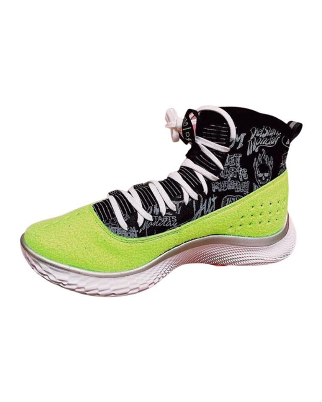 Under Armour Green X Diet Starts Monday Curry 4 'Tennis Ball' for men