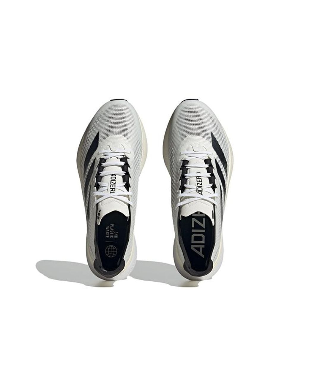 Adidas White Adizero Boston 12 'Cloud Night Metallic' for men