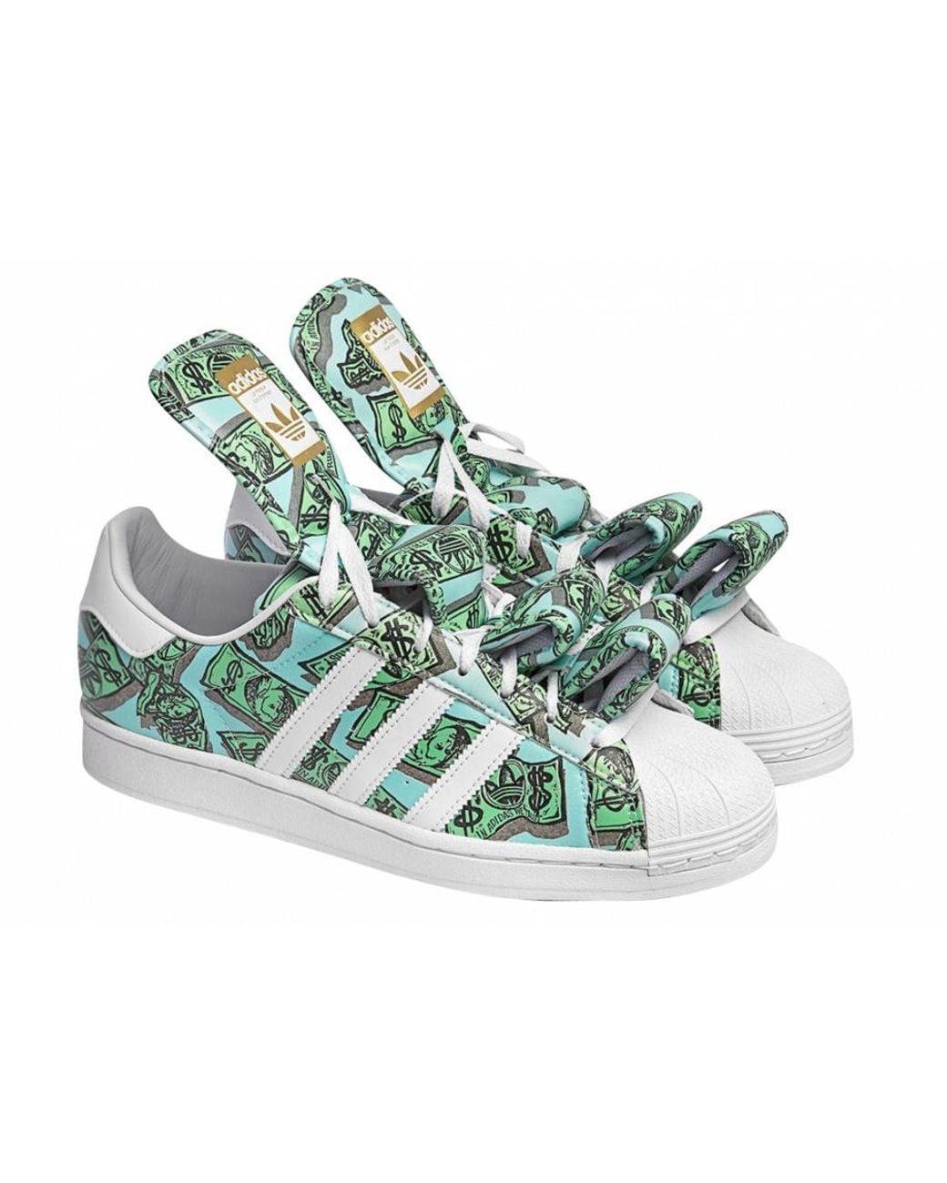 Adidas Blue Jeremy Scott X Superstar 'Money' for men