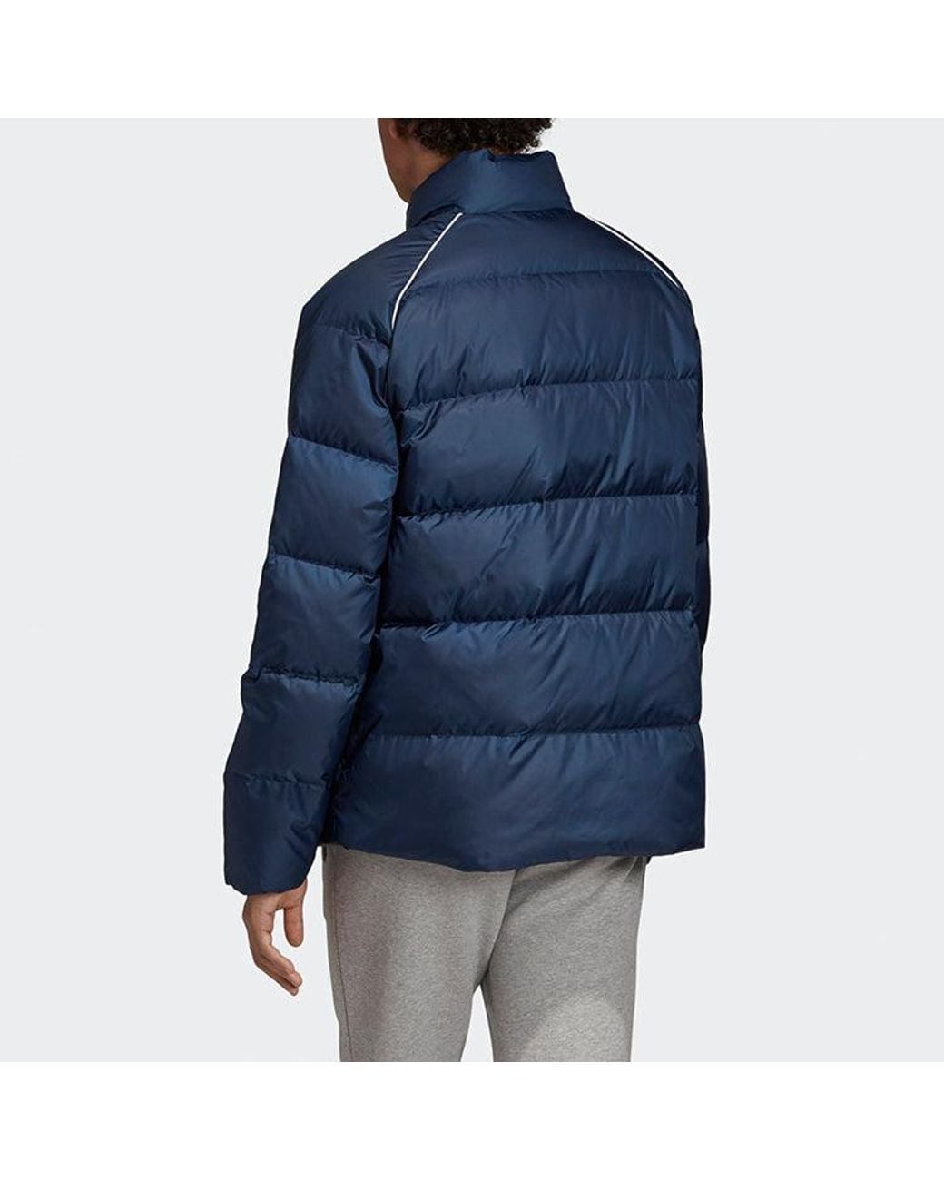 Adidas Blue Down Puffer Trefoil Jacket for men