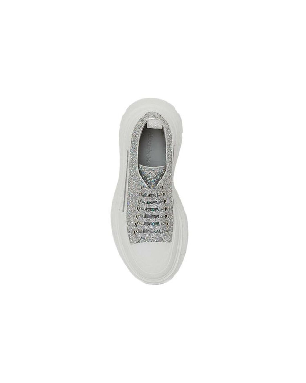 McQueen Gray (Wmns) Tread Slick Glitter Low Sneaker