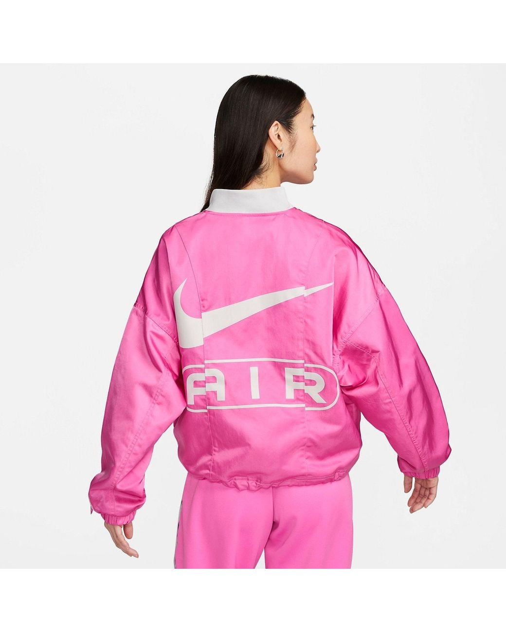 Nike Pink (Wmns) Air Oversized Woven Bomber Jacket