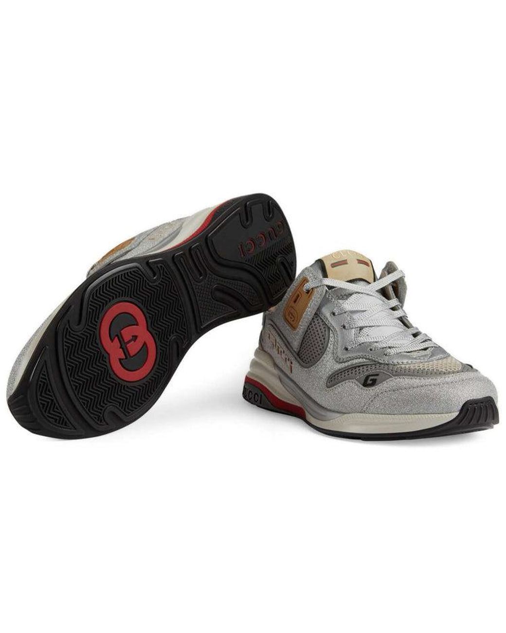 Gucci White Ultrapace Mesh Sneaker
