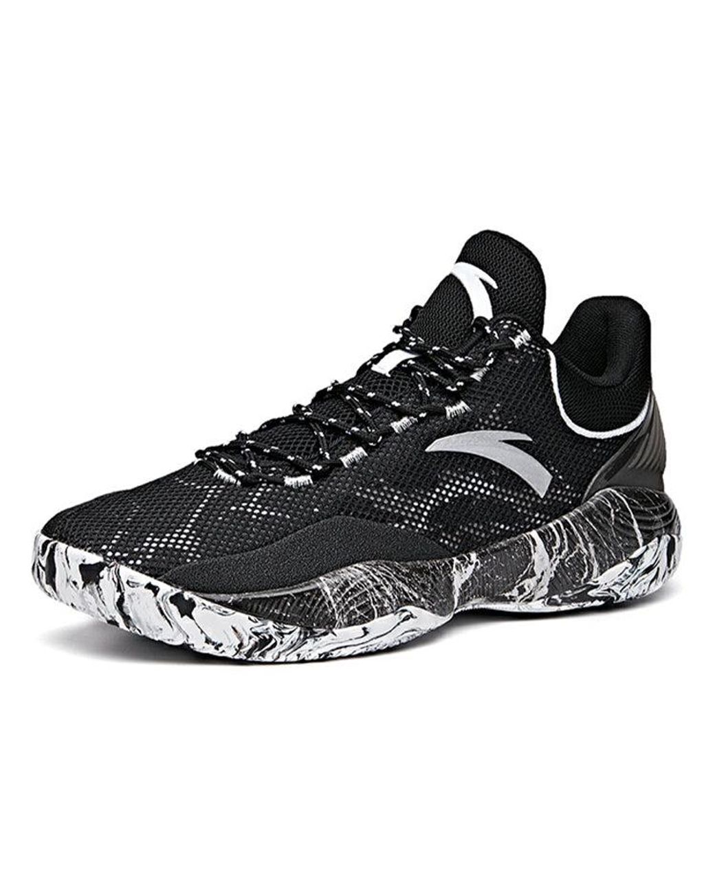 Anta Black Basketball Series Sneakers 'Graffiti' for men