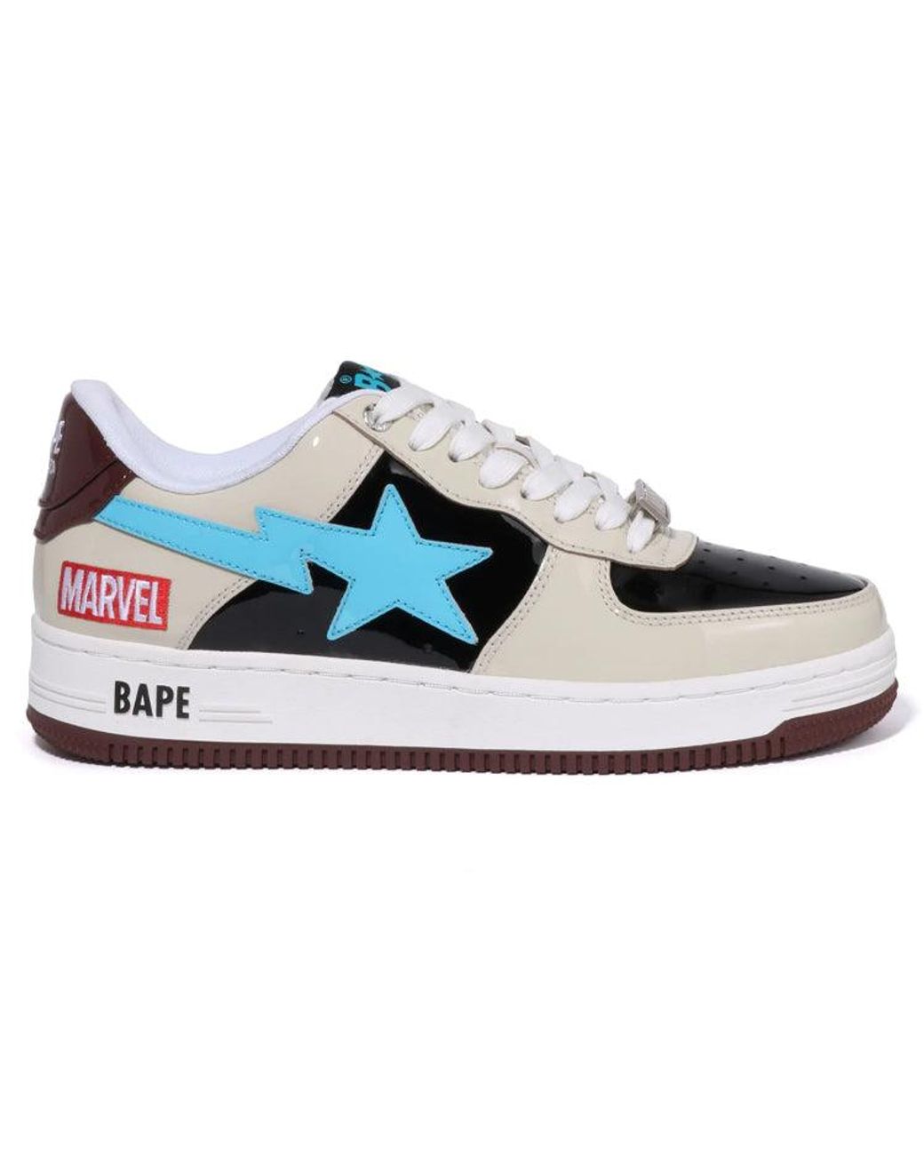 A Bathing Ape Blue X Marvel Comics Bape Sta Low 'Cream' 0Zxshm191906J-Gyb for men