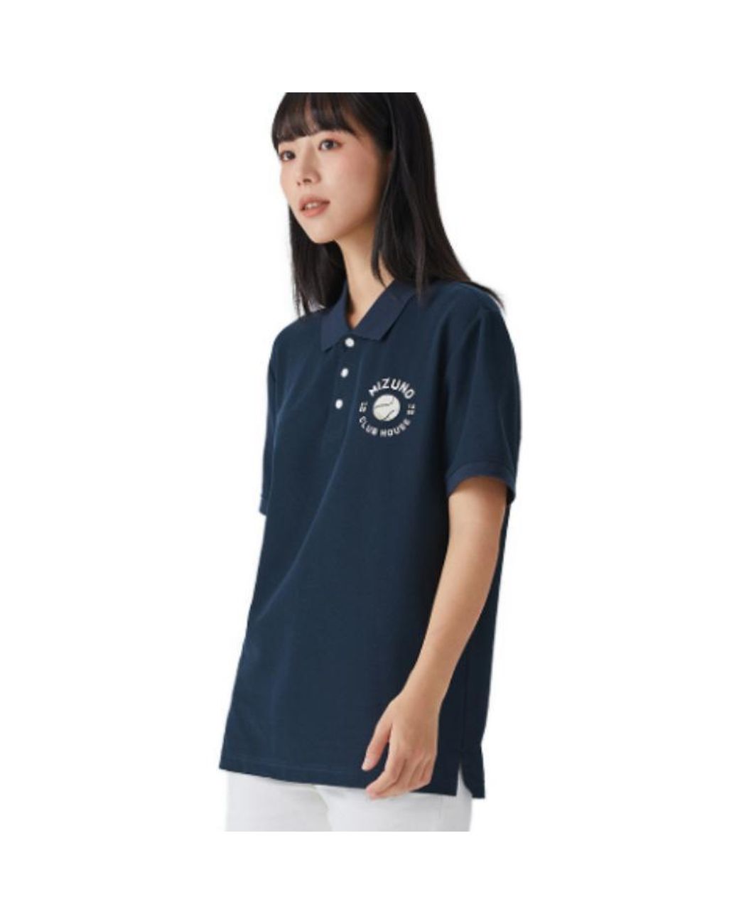 Mizuno Blue Heritage Polo Shirt for men