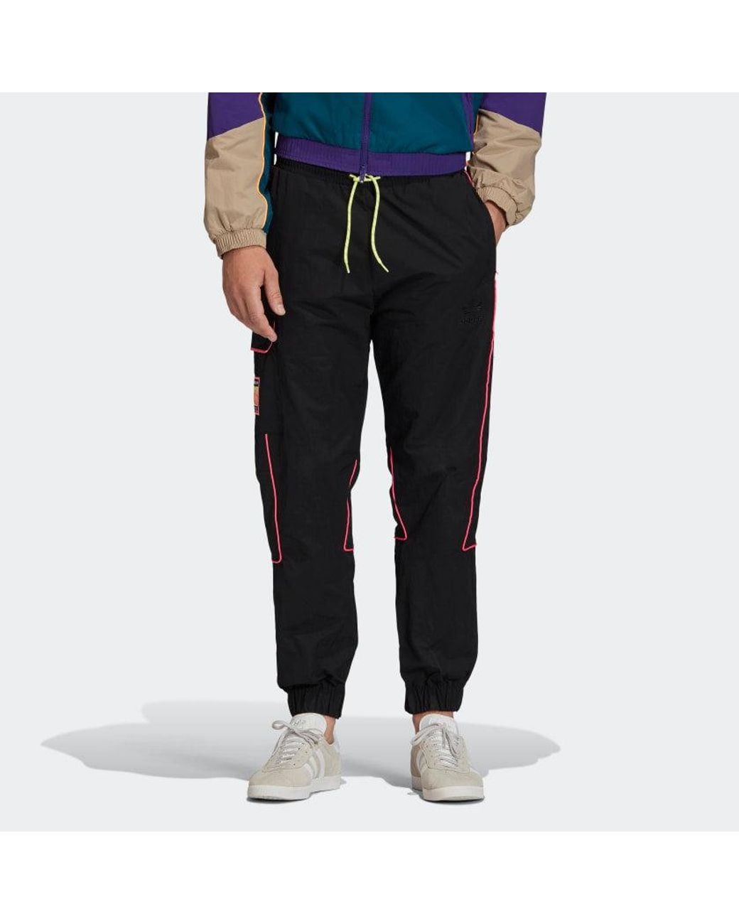Adidas Black Originals Track Pant Cargo Casual Sports Pants for men