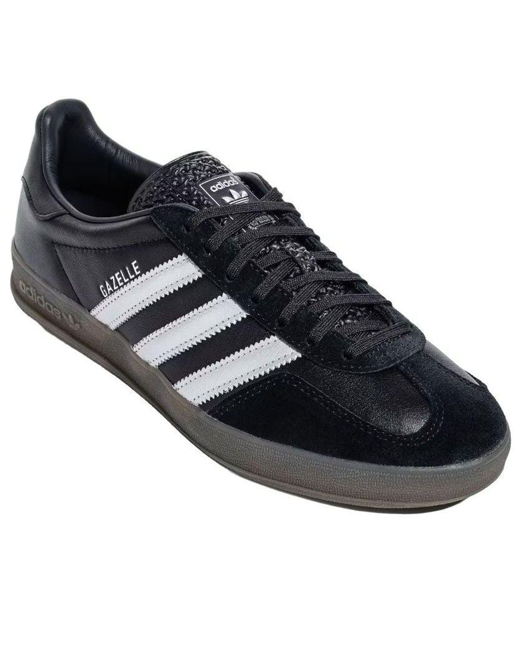 Adidas Black Gazelle Indoor Matte Gum' for men