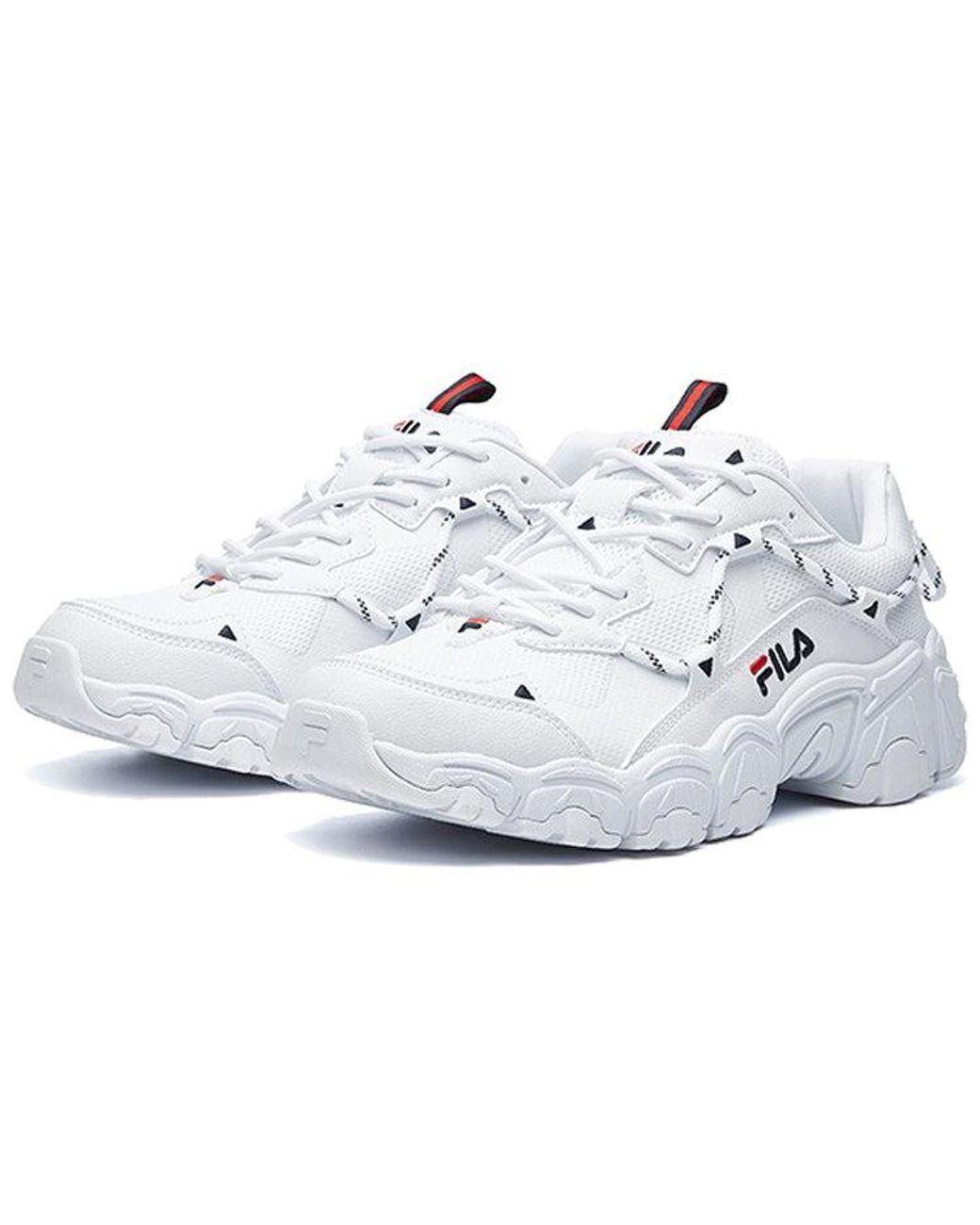 Fila Cat Running Shoes White Korean Version