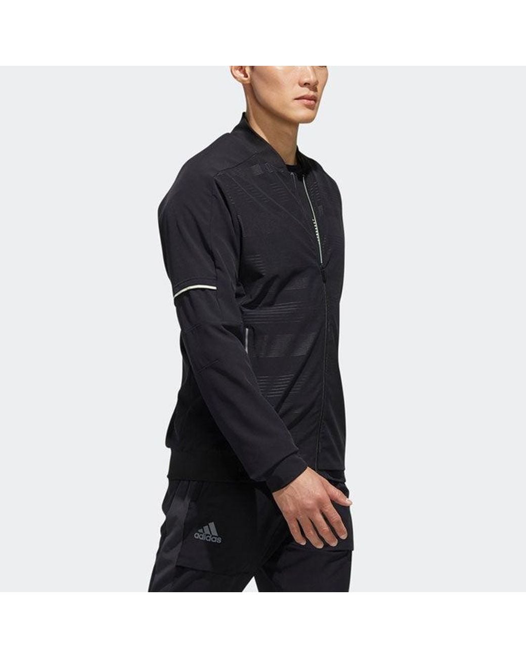 Adidas Blue Mcode M Jkt Athleisure Casual Sports Tennis Jacket for men