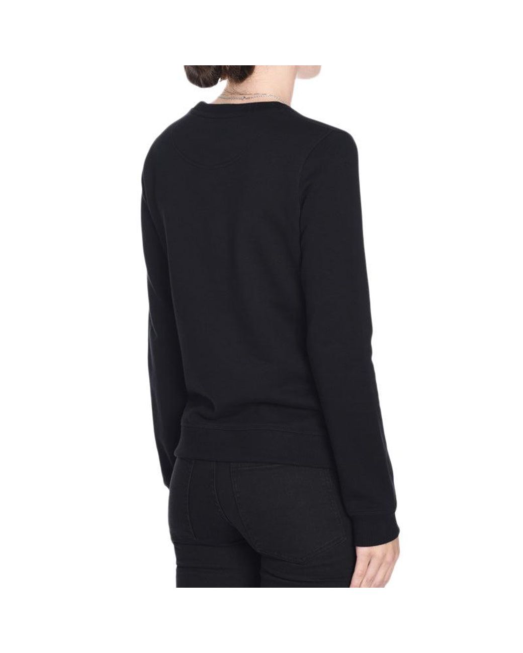 KENZO Black (Wmns) Cotton Tiger Head Printing Long Sleeves Pullover Hoodie
