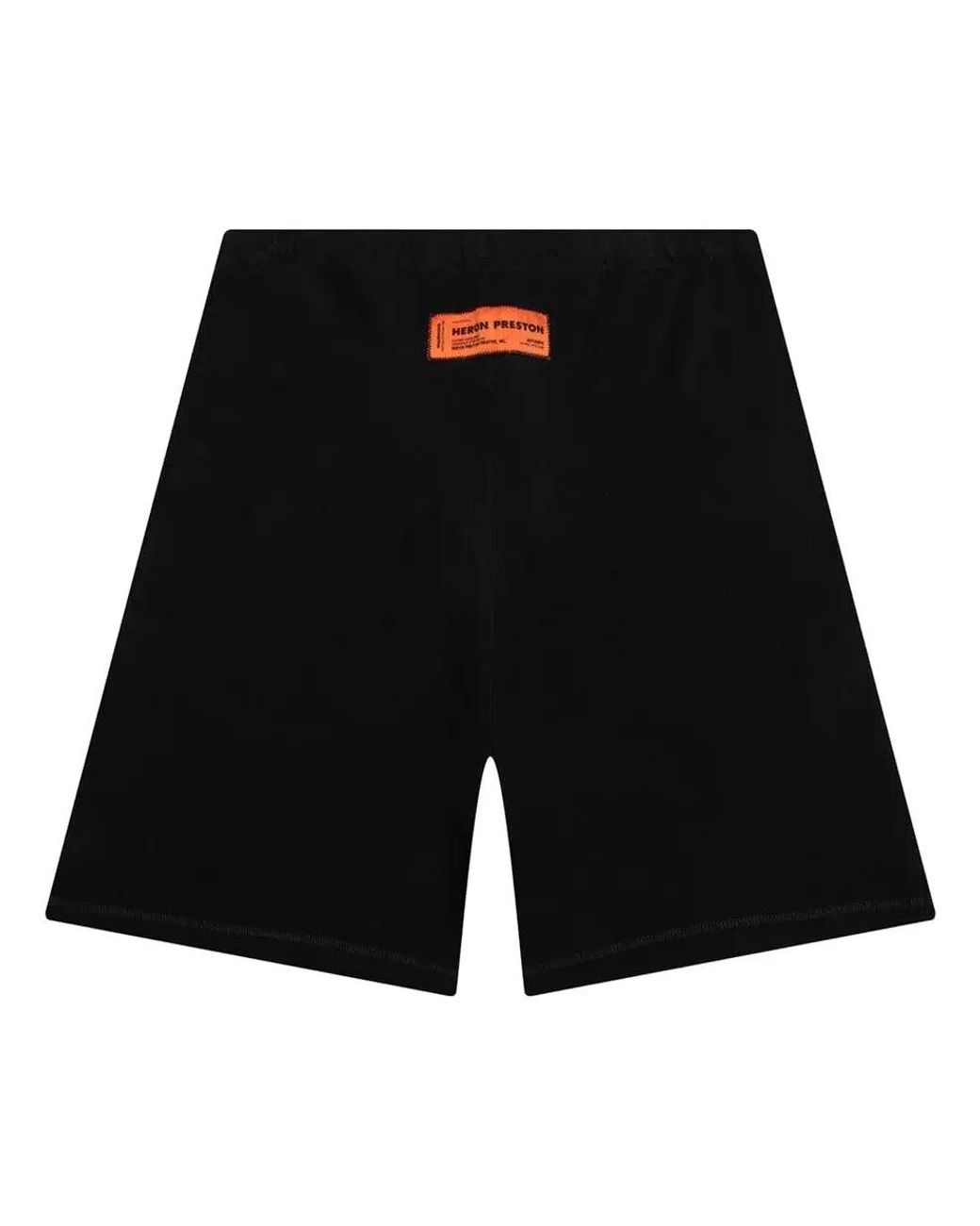 Heron Preston Black Racing Shorts for men