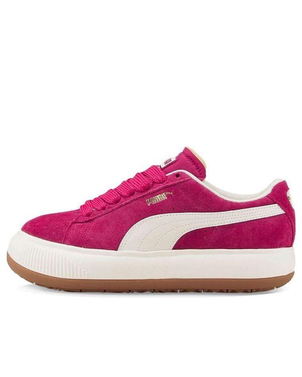 PUMA Pink Suede Mayu Up Sneakers
