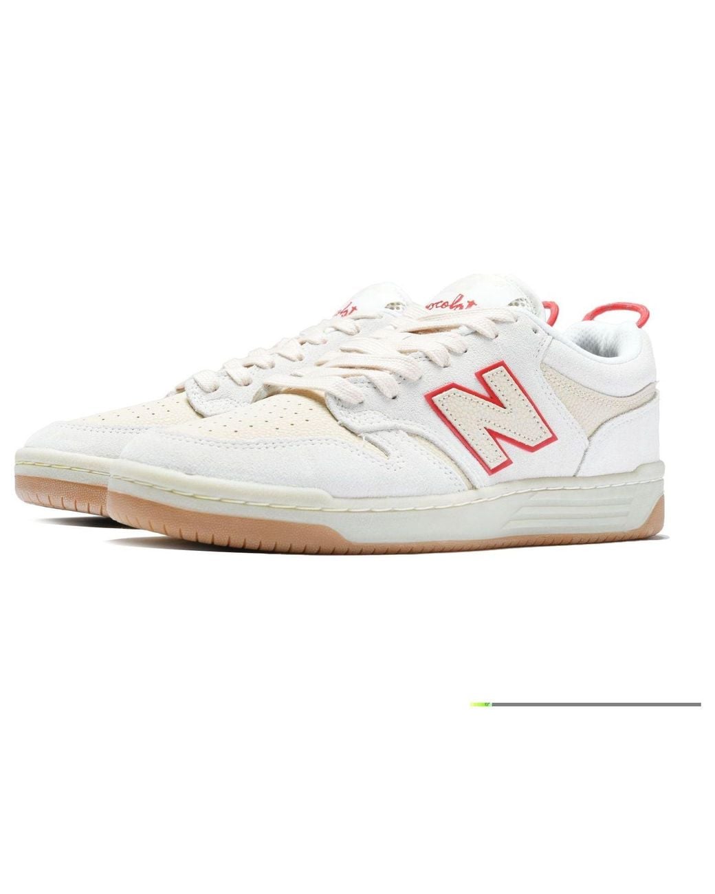 New Balance White X Chocolate Skateboards 480 'Sea Salt' for men