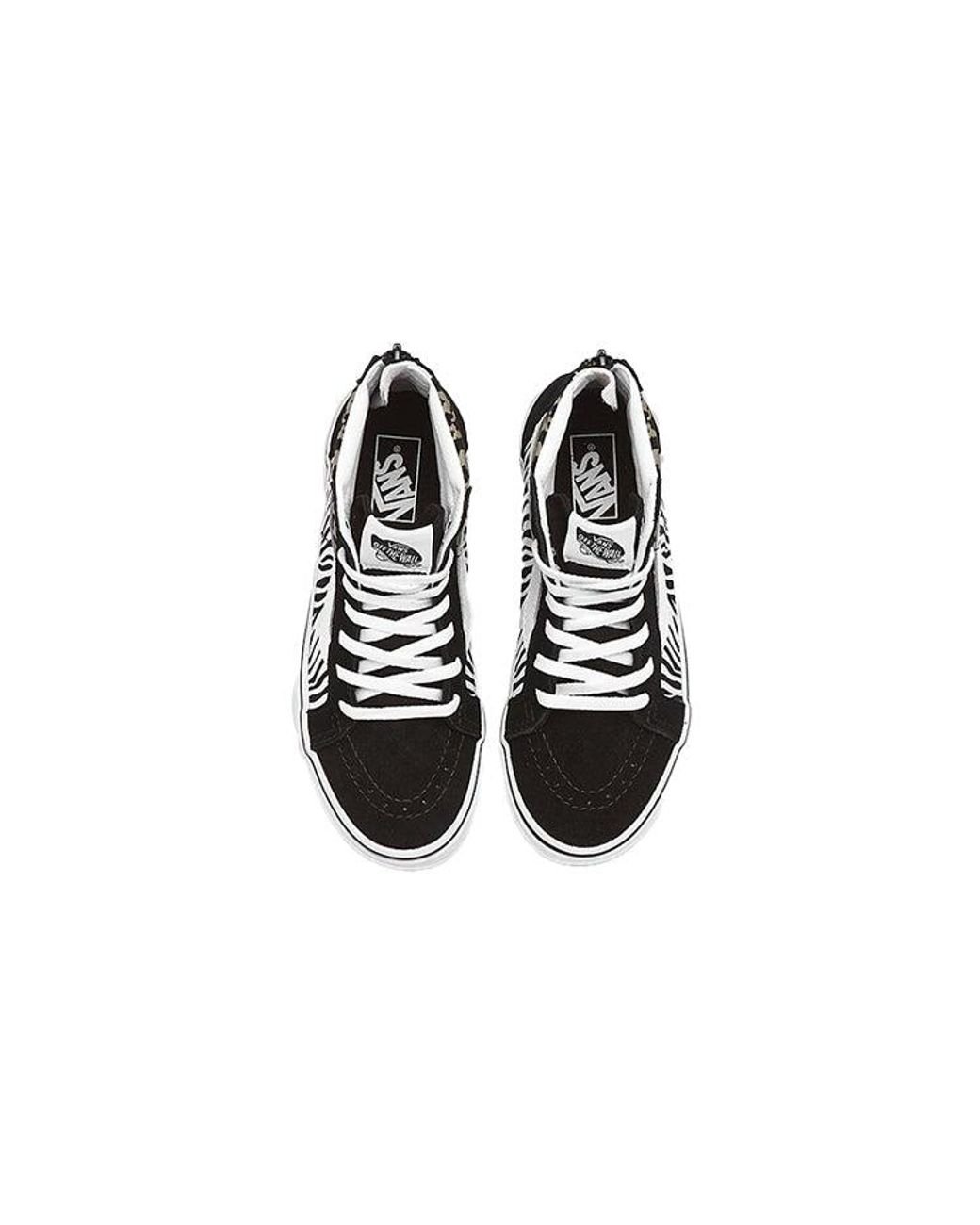 Vans Black Sk8-Hi Zip Casual Gs Leopard Print for men