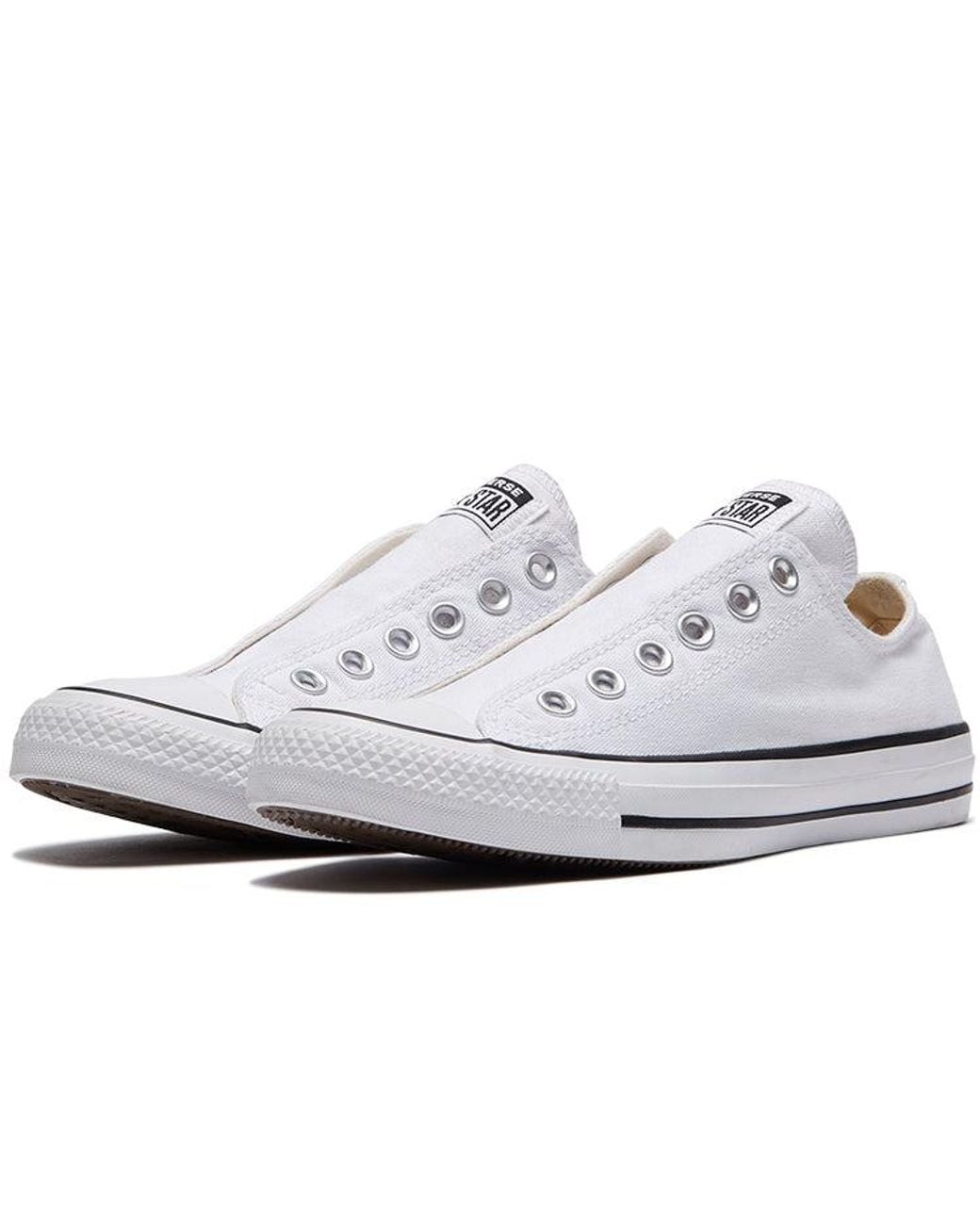Converse White Chuck Taylor All Star Slip Ox for men