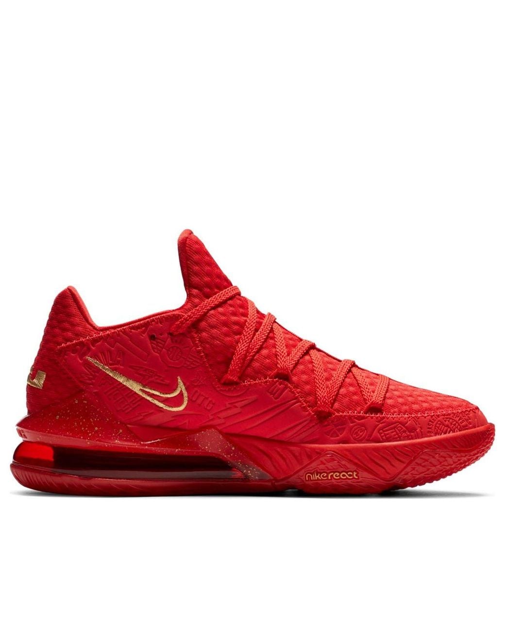 Nike Red Titan X Lebron 17 Low 'Agimat' for men