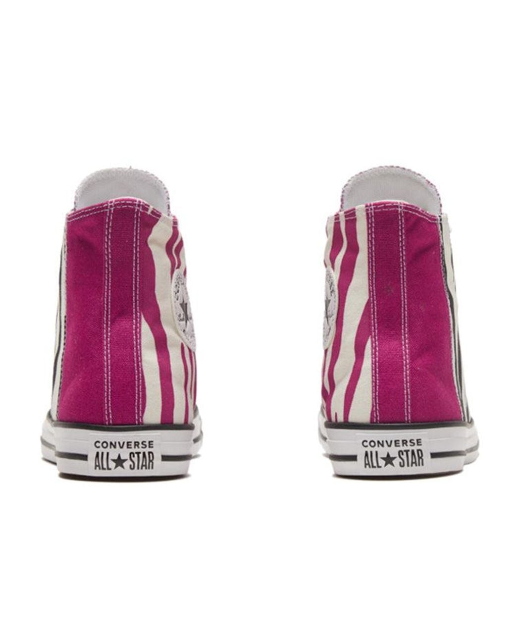 Converse Red Chuck Taylor All Star 'Half Zebra Print' for men