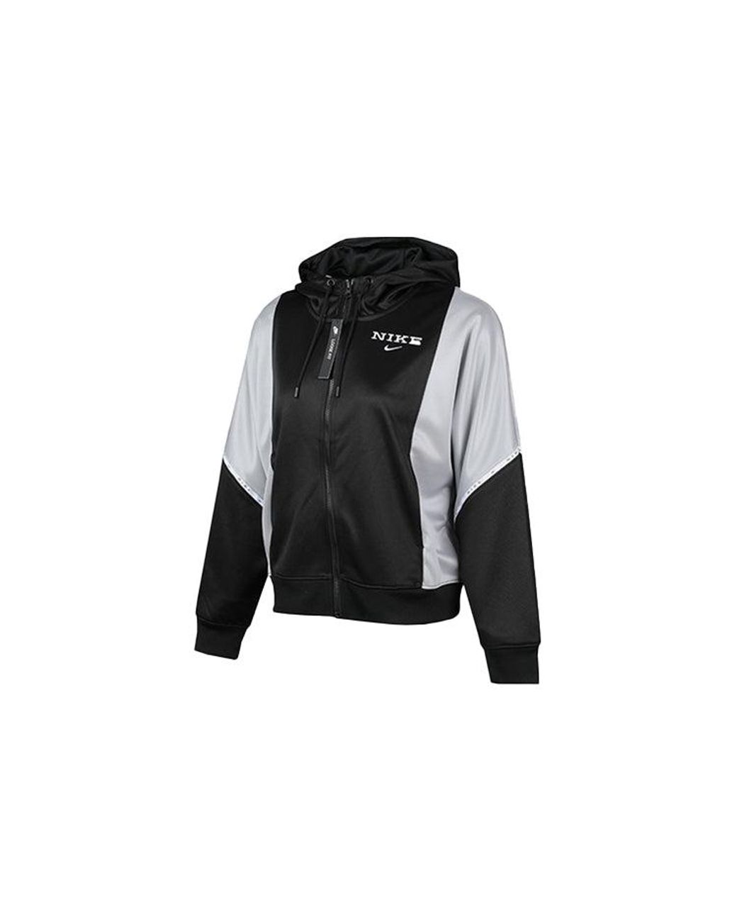 Nike Black (Wmns) Sportswear Logo Printing Hooded Jacket
