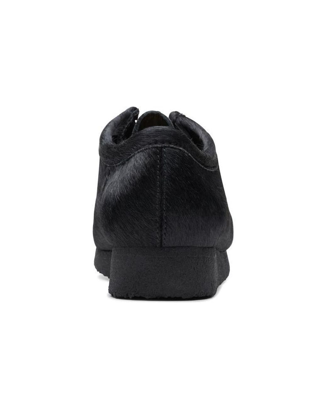 Clarks Wallabee Hair On in Black for Men | Lyst UK