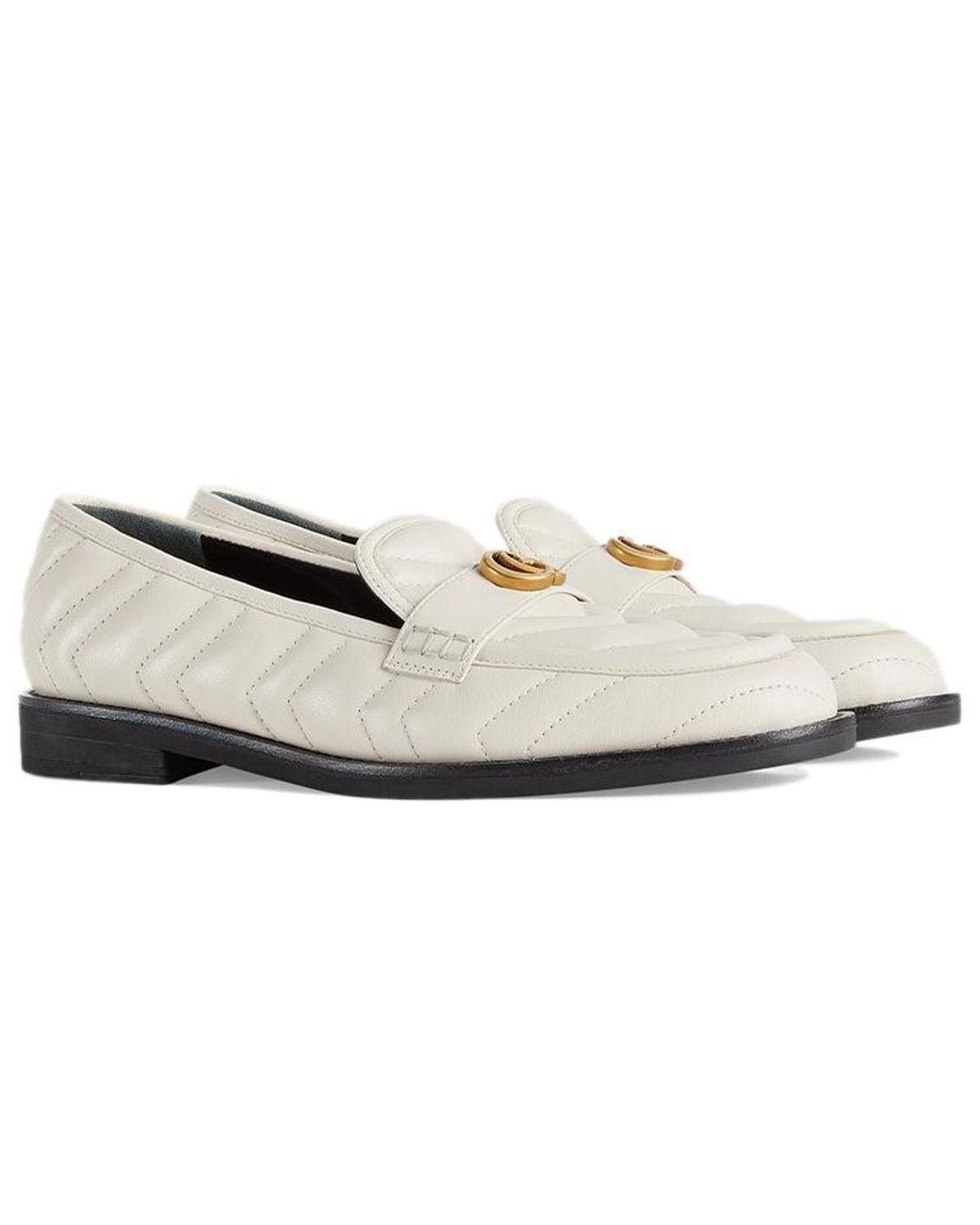Gucci White (Wmns) Loafer With Double G
