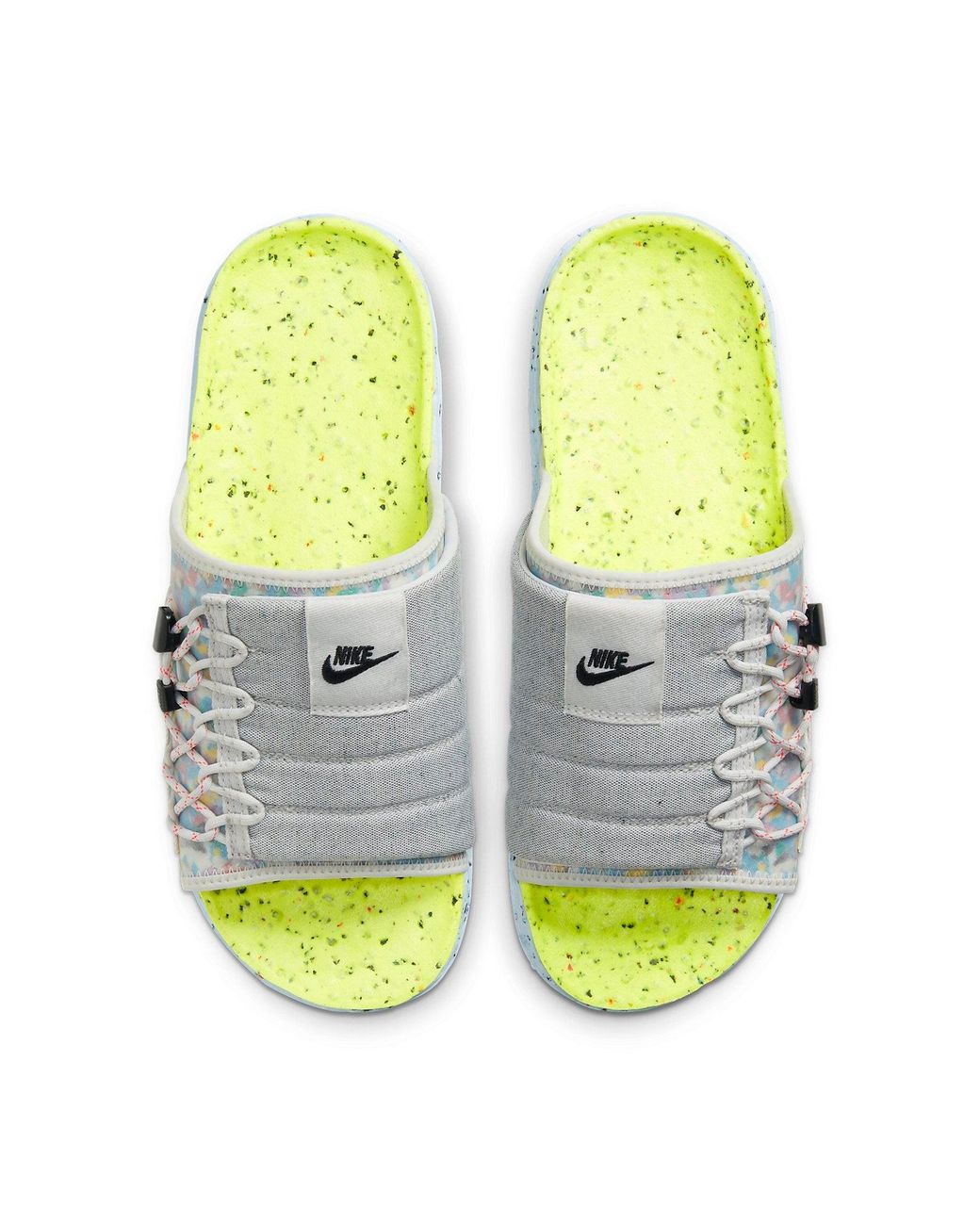 Nike White Asuna Crater Slide 'Volt' for men