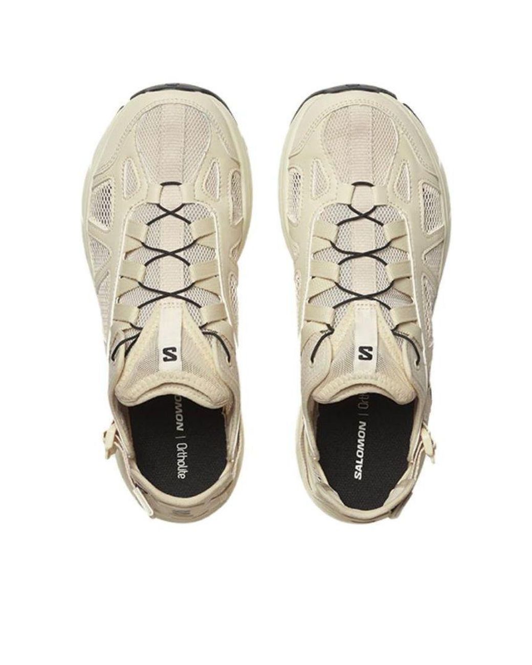 Salomon White Techsonic Leather Advanced 'Almond Milk Vanila' for men