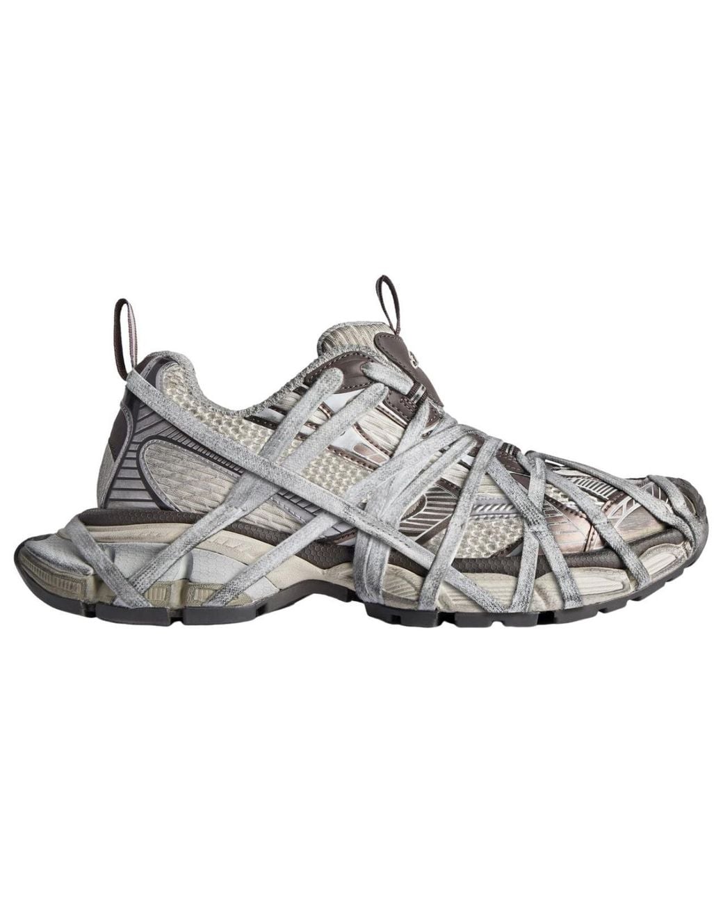 Balenciaga Gray 3Xl Extreme Lace Sneakers Mesh And Polyurethane' for men