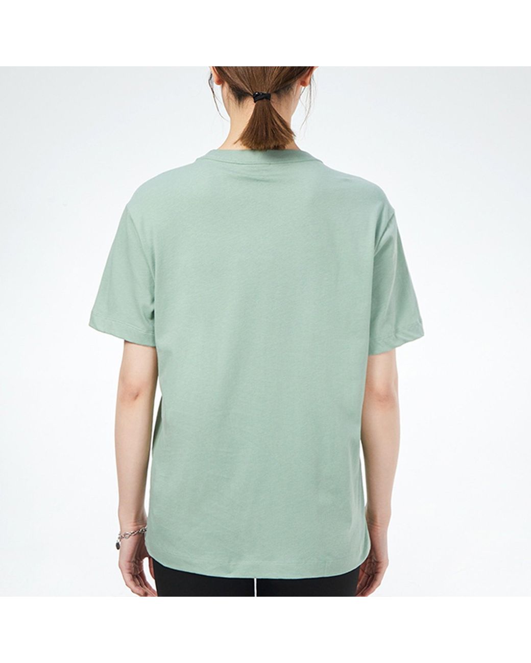 Nike Green (Wmns) Air Logo Casual Sports Short Sleeve
