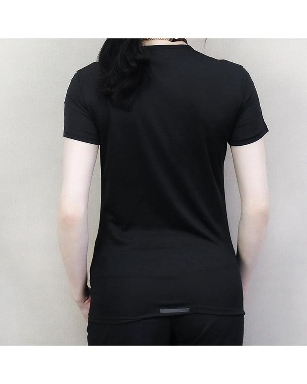 Adidas Black (Wmns) Running Sports Short-Sleeve Tee