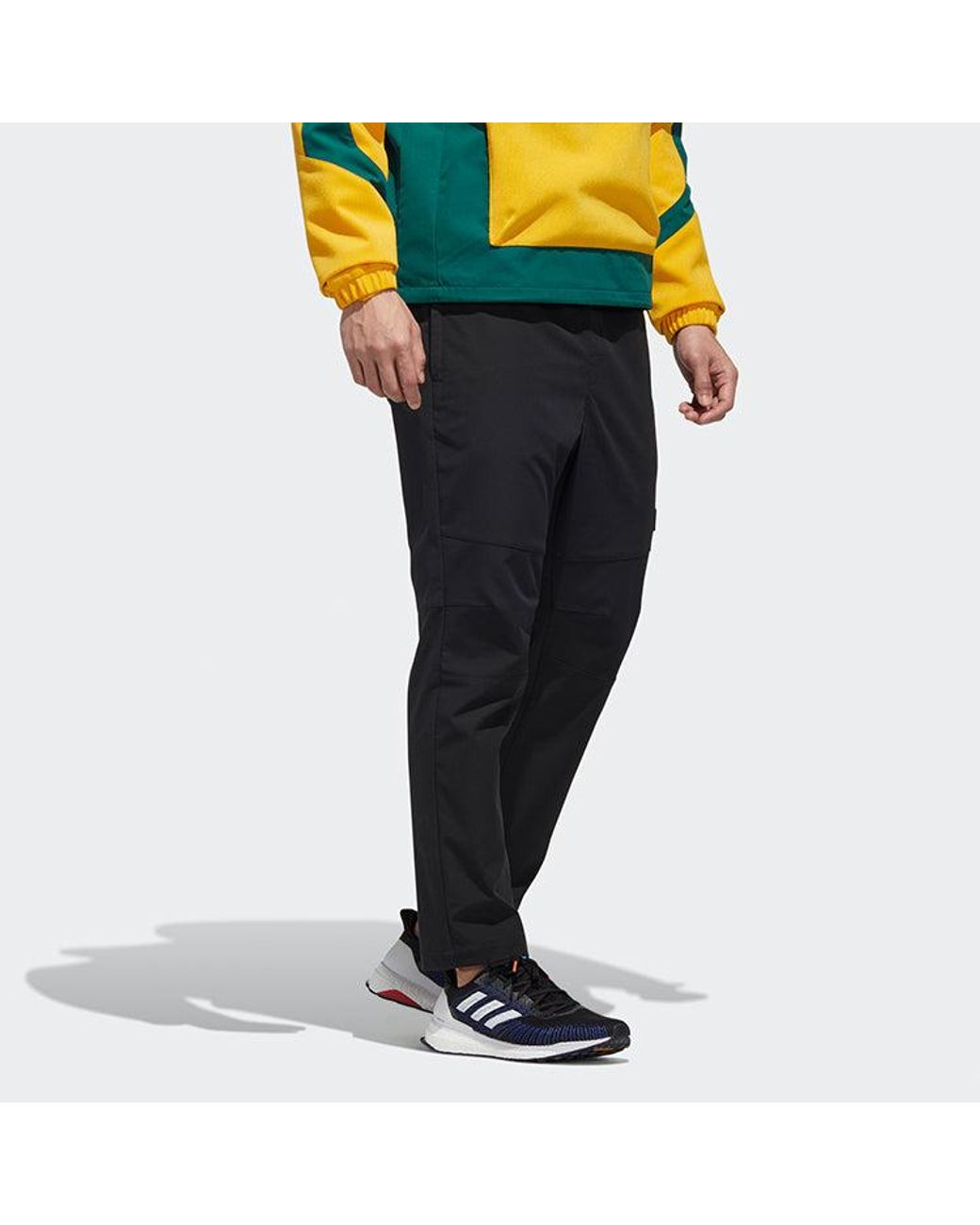 Adidas Black Ub Pnt Twill Close-Fitting Casual Sports Pants for men