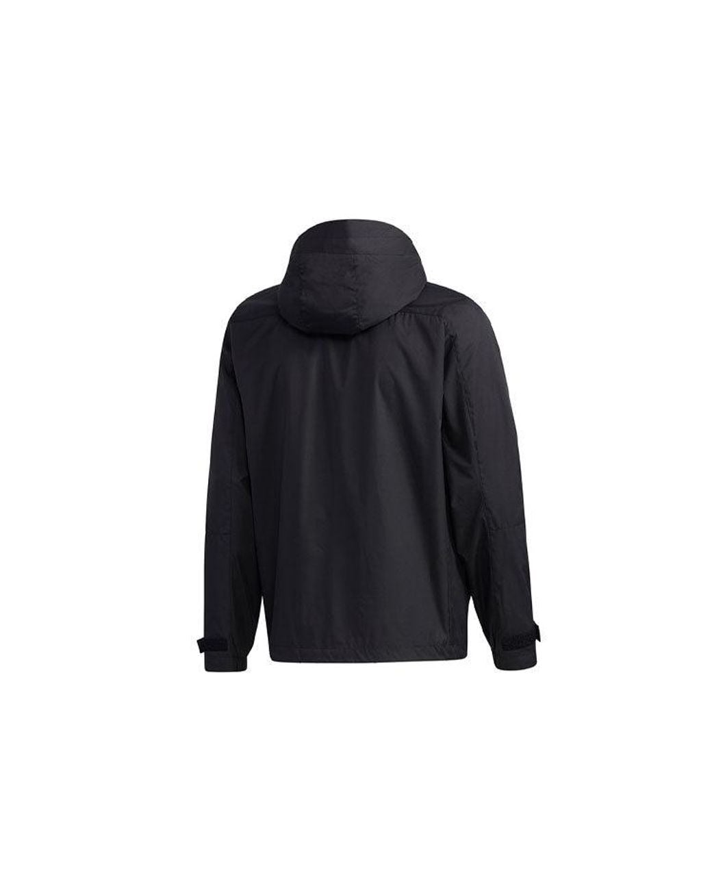 Adidas Blue Th Wb Jkt Multiple Pockets Sports Hooded Windbreaker Jacket for men