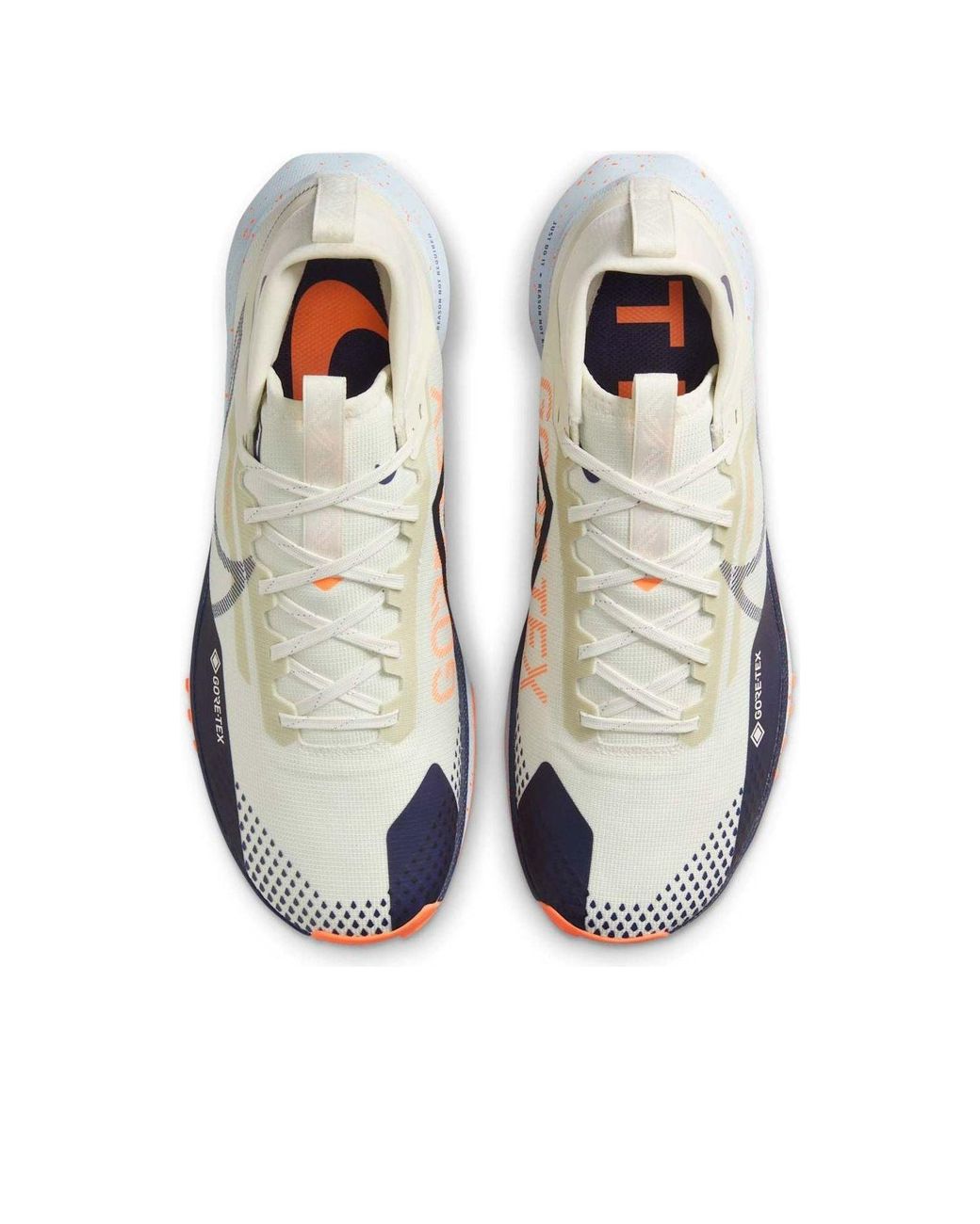 Nike White React Pegasus Trail 4 Gtx 'Sea Glass Ink' for men