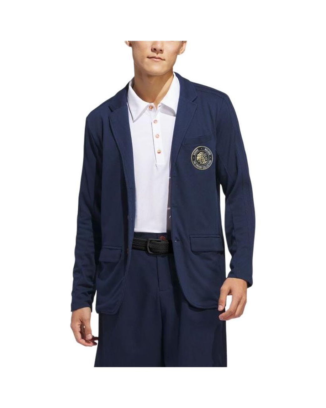 Adidas Blue X Malbon Sport Jacket Asia Sizing 'Collegiate' for men