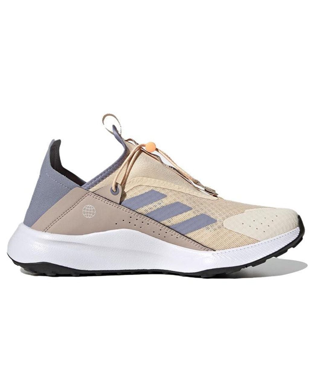 Adidas White Terrex Voyager 21 Slip-On Heat.Rdy Travel Shoes 'Sand Strata' for men