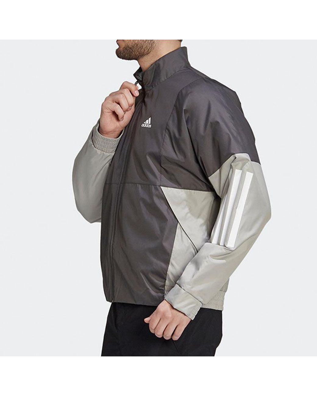 Adidas Gray Bts Light Jack Windbreak Jacket for men