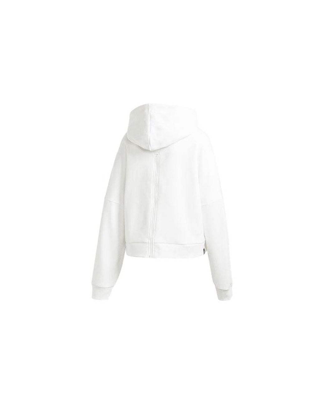 Adidas White (Wmns) Contrasting Colors Logo Sports Pullover Hoodie Asia Edition