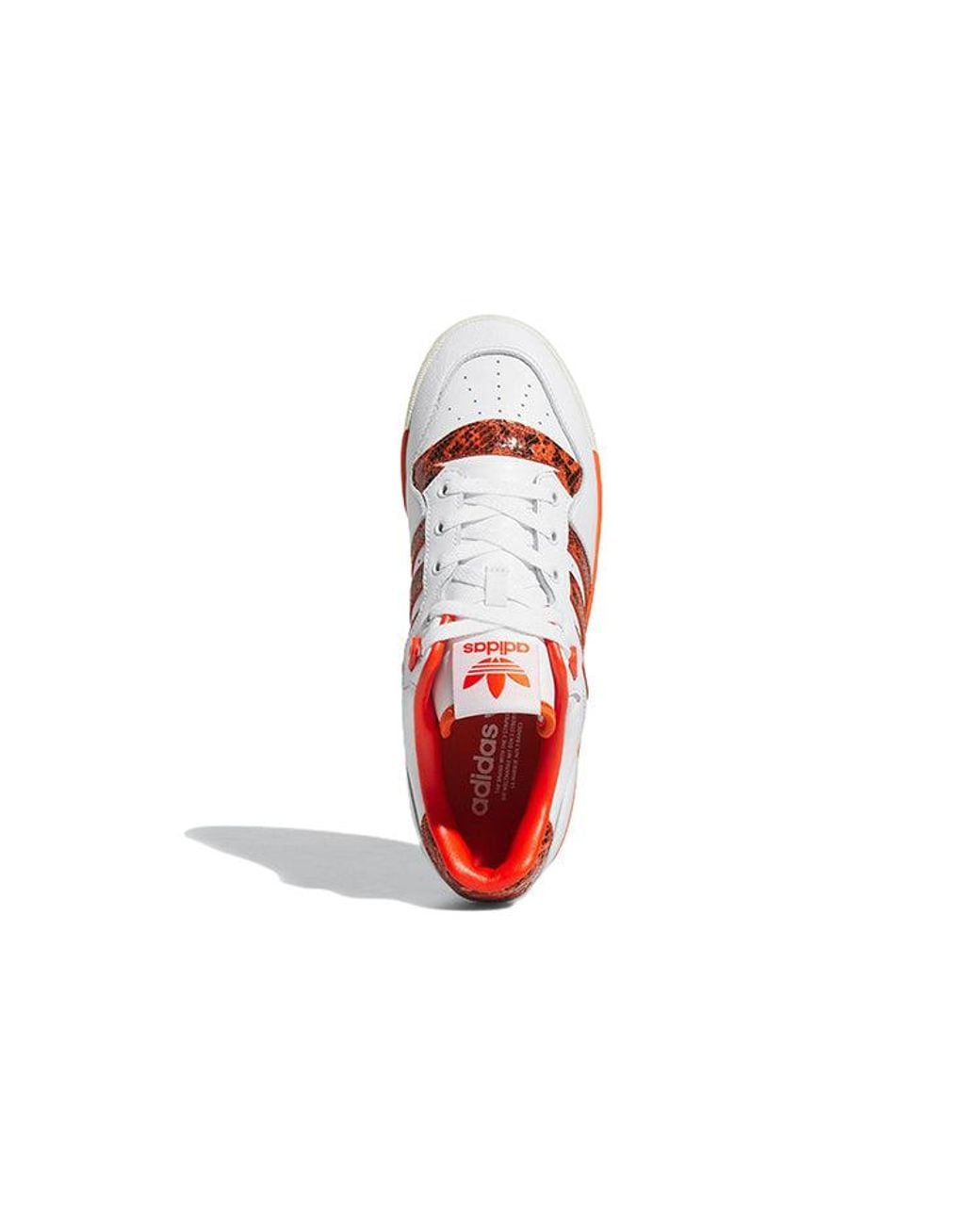 Adidas White Rivalry Low Shoes Snakeskin' for men