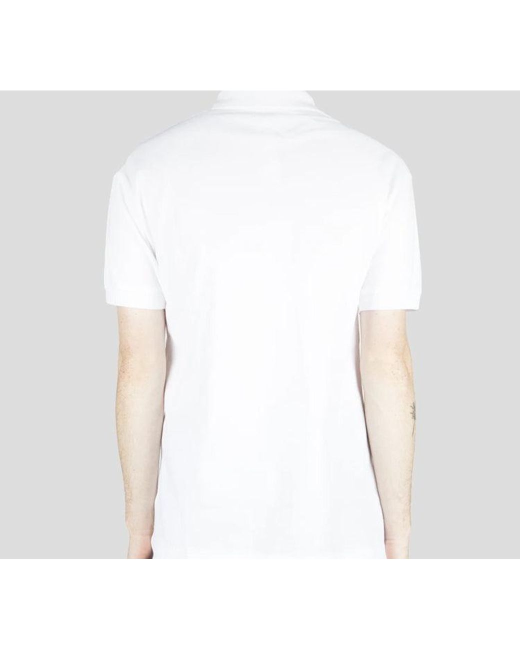 COMME DES GARÇONS PLAY White Polo Emblem for men